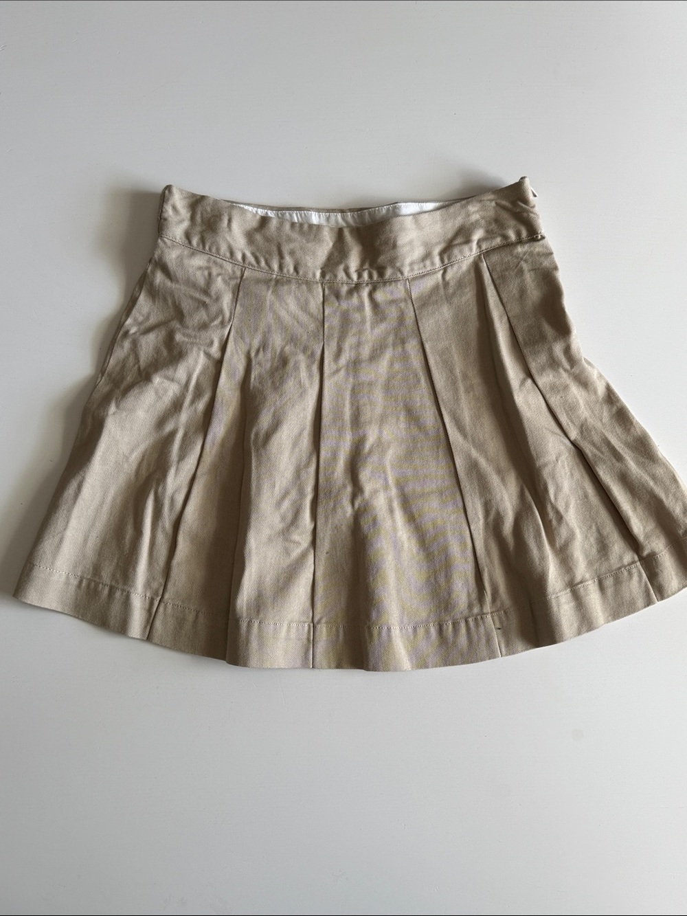 Crewcuts Khaki Pleated Girls' Skort Sz 10 VGUC